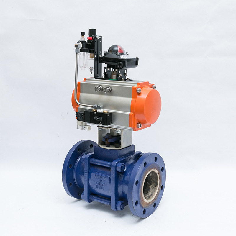 Pneumatic ceramic ball valve