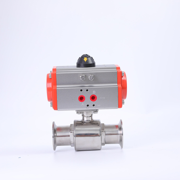 Pneumatic sanitary grade quick