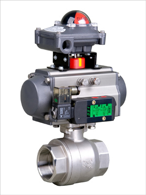 Pneumatic internal thread two-